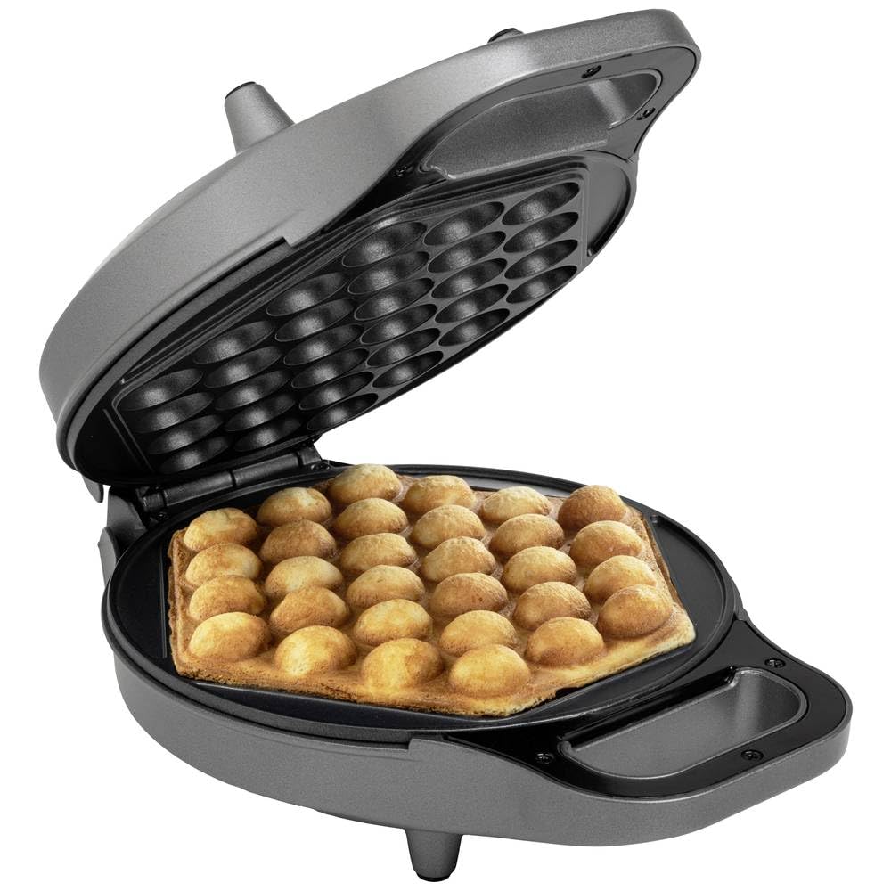 Princess Bubble-Waffeleisen – Sechseckiges Waffeleisen mit Bubble-Struktur, Antihaftplatten, ideal für süße und herzhafte Snacks